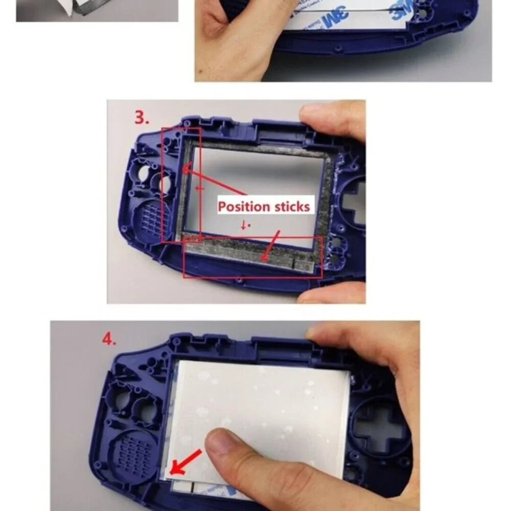 Gameboy Advance Upgraded Backlit Mod IPS V2 LCD Screen